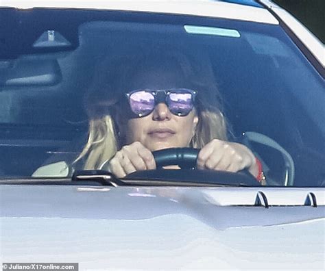Britney Spears Is Seen Going On A Joy Ride In Her White Mercedes Benz