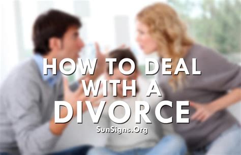 7 ways to deal with a divorce sunsigns