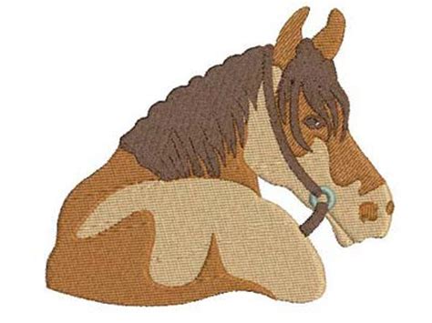 machine embroidery designs realistic horses set