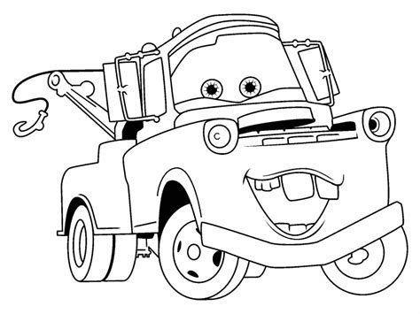 mater  cars coloring pages coloring pages