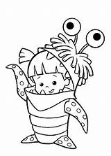 Monsters Inc Coloring Monster Pages Boo Mike Disney Costume Characters Printable Her Drawing Kids Scary King Halloween Wazowski Colouring Cliparts sketch template