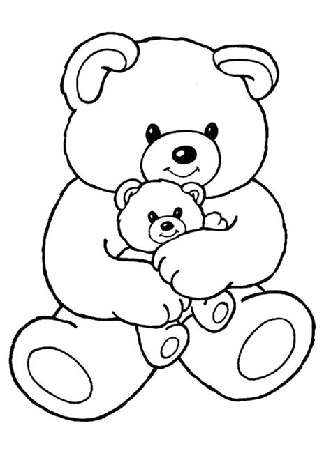 teddy bear coloring pages  kids preschoolers  color   teddy