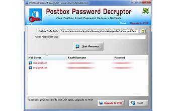Mail Password Decryptor screenshot #3