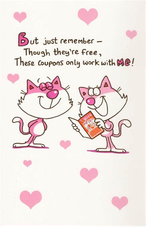 To My Wife Fun Sex Coupons Inside Valentine S Day Card