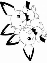 Pichu Kleurplaat Malvorlagen Aquana Evoli Kolorowanki Kleurplaten Malvorlage Animaatjes Coloriages Entwicklungen Broertjes Pokmon sketch template