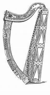 Harp Celtic Designs Irish sketch template
