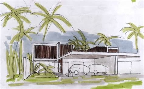 desain  denah rumah villa modern rumah minimalis