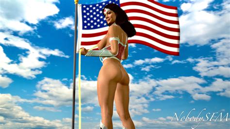 Rule 34 3d 4th Of July Amazon American Flag Areolae Ass