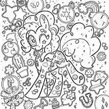 Pinkie Pony Colorear Wonder sketch template
