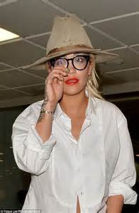 Rita Ora Swaps Provocative Outfit For Geek Chic Look In London Daily