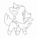 Zorua Pokemon Coloring Pages Lineart Deviantart Getcolorings Getdrawings Choose Board Color sketch template