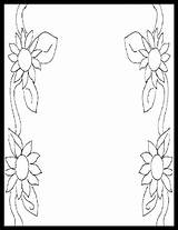 Coloring Border Pages Borders Clip Designs sketch template