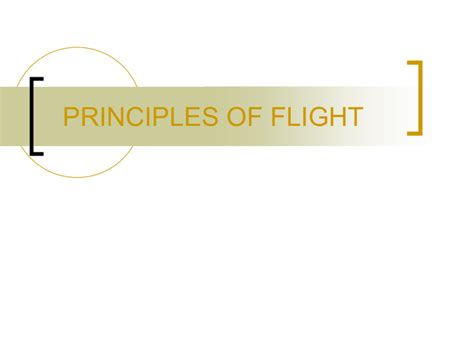 principle  flight