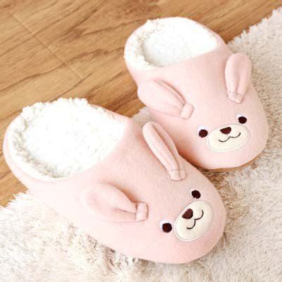 adorable bunny rabbit animal shaped slip  slippers  women  pink