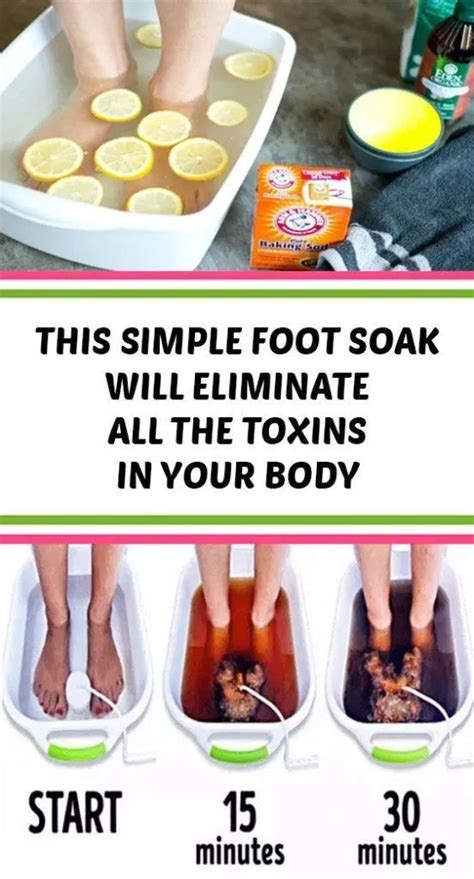 simple foot soak  eliminate   toxins   body