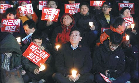 Mayor Park Won Soon Middle Attends A Protest In Seoul On