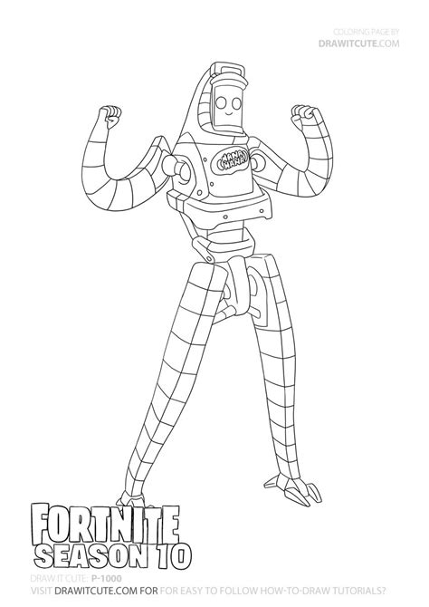 critique ghoul trooper fortnite coloring page