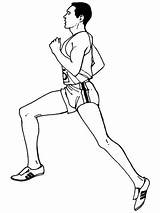 Corriendo Distancia Atletismo sketch template