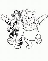 Coloring Friends Pages Forever Library Clipart Pooh Winnie sketch template