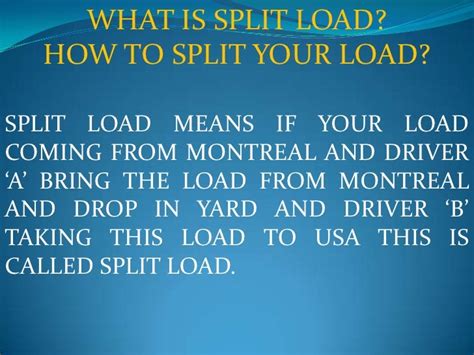 split load
