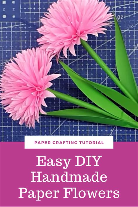 easy diy handmade paper flowers paper craft paperpapers blog