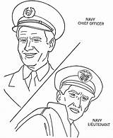 Coloring Pages Navy Officer sketch template