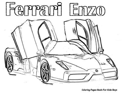 ferrari enzo coloring pages coloring pages  kids os coloring home