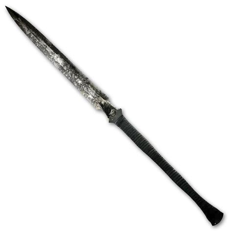 hand forged spear sword antiqued full tang spear staff combat zulu