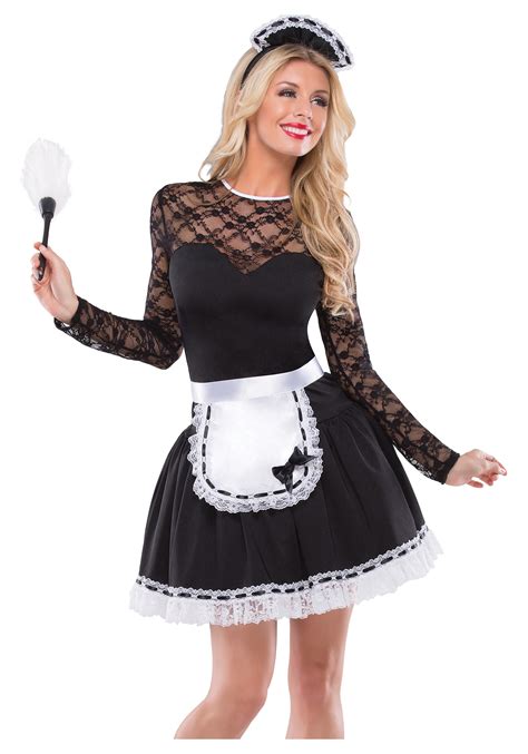 womens exotic french maid costume