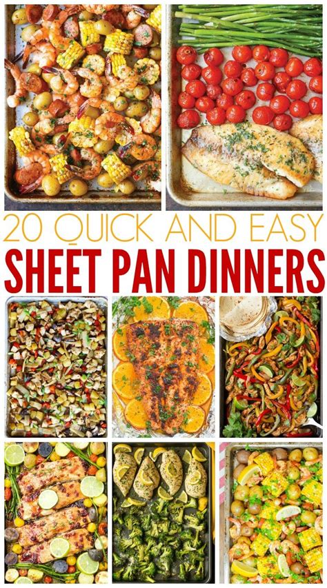 easy sheet pan dinners family fresh meals
