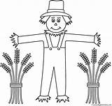 Scarecrow Wheat Coloring Sheaves Autumn Fall Thanksgiving Bigactivities Scarecrows Pages Halloween Designlooter Print 2009 Activity Great Do 77kb 1400 sketch template