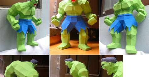 my best paper craft model collections hulk