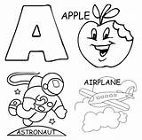 Coloring Letter Pages Printable Alphabet Sheets Letters Airplane Apple Abc Color Print Toddler Preschool Toddlers Arabic Kindergarten Things Worksheets Kids sketch template