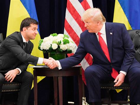 pushed  ukraines president  photo op  trump  transcript news site