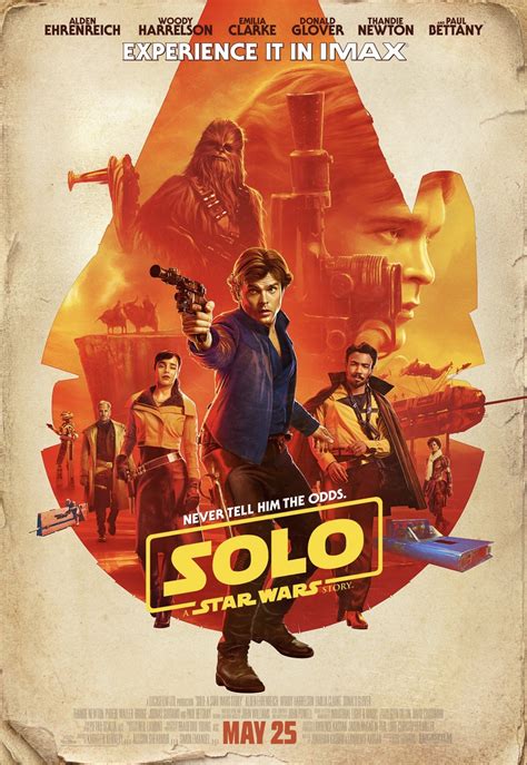 solo  stars wars story imax poster revealed  ron