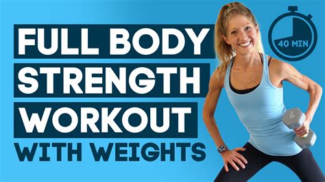 full body  impact strength workout  weights  mini bands  minute routine caroline