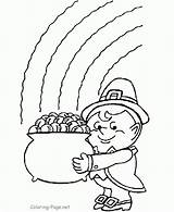 Coloring Print Pages Leprechaun sketch template