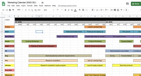 2021 retail marketing and promotion planning calendar