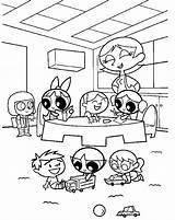 Powerpuff Coloring Girls Pages Pages1 Print Kids sketch template