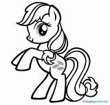 Apple Pony Coloring Little Pages Bloom Colouring Printable Fritter sketch template