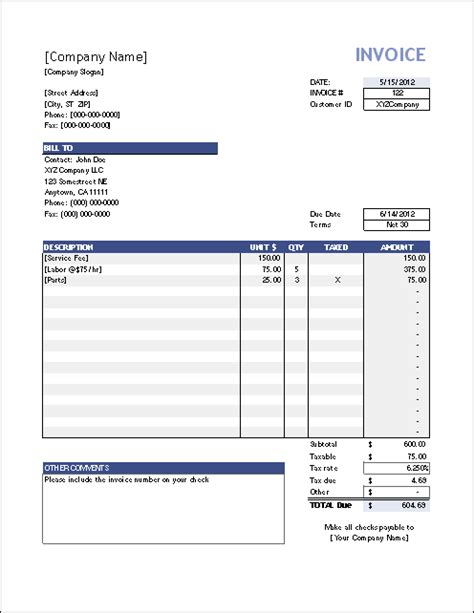 vertex invoice assistant invoice manager  excel