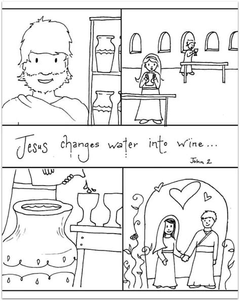 preschool bible lesson john   jesus turns water  wine