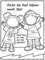 Kleurplaat Kleurplaten Zondagsschool Voorbeeldsjabloon Kinderdienst Blij sketch template