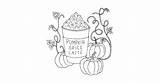 Pumpkin Spice Latte Teepublic sketch template