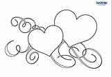 Kleurplaat Valentinstag Ausmalbild Valentin Valentijnsdag Creativecenter Brother Valentines Coloring Lood Kostenlos sketch template