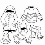 Cold Coloring Pages Weather Clothes Printable Getcolorings sketch template
