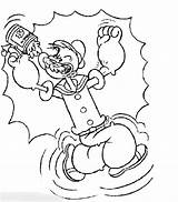 Popeye Coloring Pages Gif sketch template