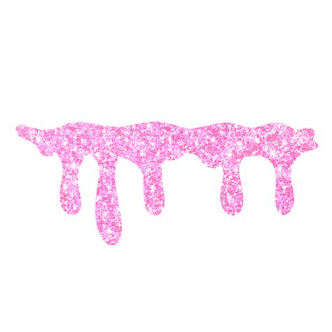pink glitter dripping  png