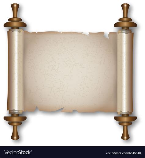 ancient scroll  handles royalty  vector image