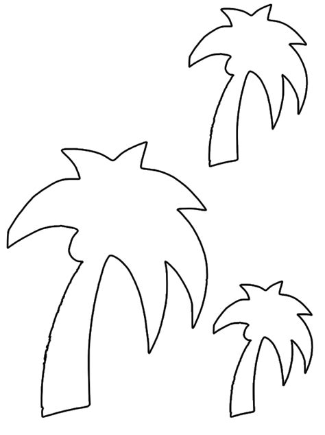 palm tree template  kids  printable  blog